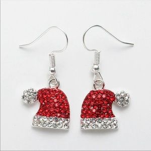 Red Santa Hat earrings